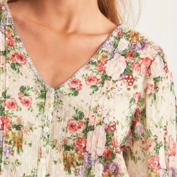 Loveshackfancy Merida Blouse in Beige - Picture 4 of 12